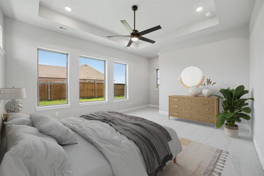 Furnished interior view inside a new home in Terraces – Classics, Rockwall (Image 11). Furnished interior view inside a new home in Terraces – Classics, Rockwall (Image 11).