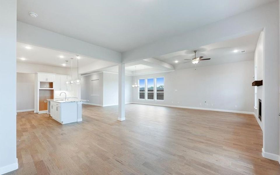 Representative unfurnished interior of a home built from the Santa Barbara by CastleRock Communities in Solterra, Mesquite (Image 24).