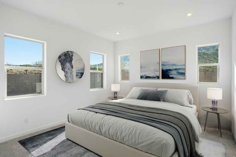 Furnished interior view inside a new home in Sanctuary, Phoenix (Image 9). Furnished interior view inside a new home in Sanctuary, Phoenix (Image 9).