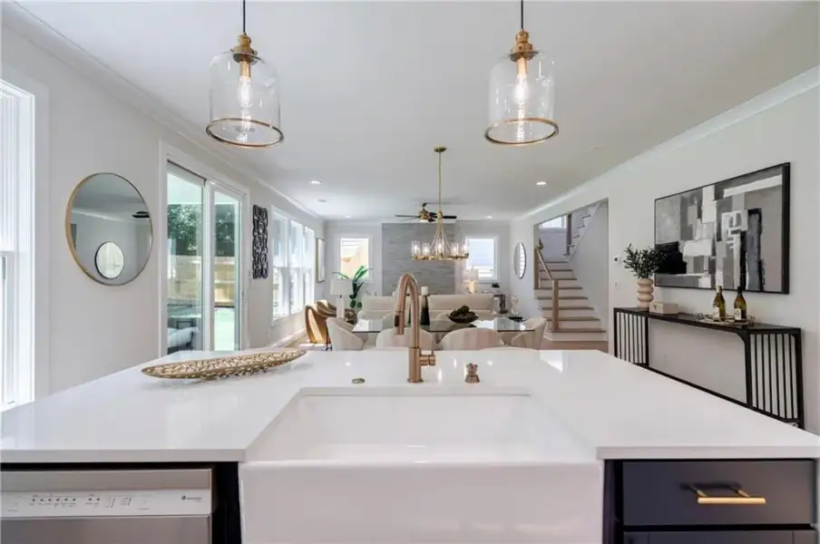 Furnished interior view inside a new home in , Atlanta (Image 47).