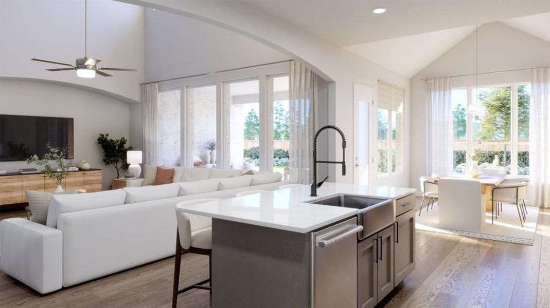 Furnished interior view inside a new home in Chatham Reserve, Providence Village (Image 14).