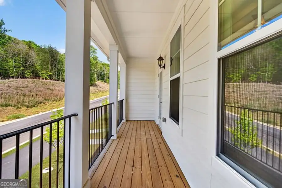 Exterior details and patio area of a home in The Park at Gainesville Township, Gainesville (Image 3).