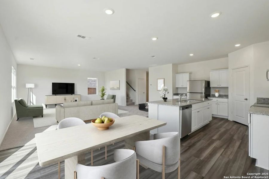 Furnished interior view inside a new home in The Wilder, Adkins (Image 9). Furnished interior view inside a new home in The Wilder, Adkins (Image 9).