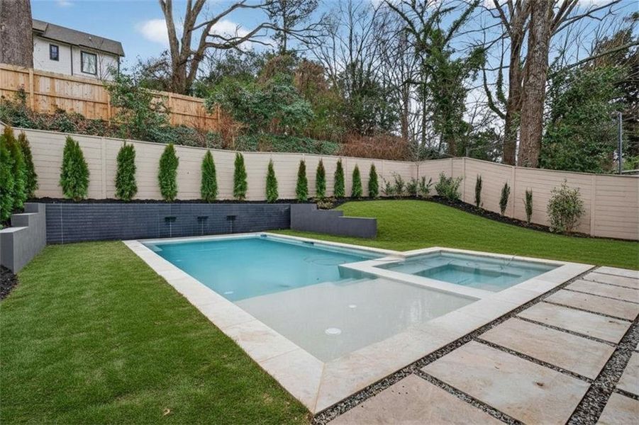 Exterior details and patio area of a home in , Atlanta (Image 37).