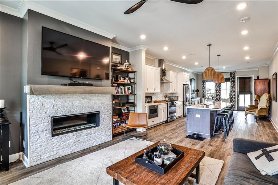 Furnished interior view inside a new home in Waterside Condos, Peachtree Corners (Image 7).