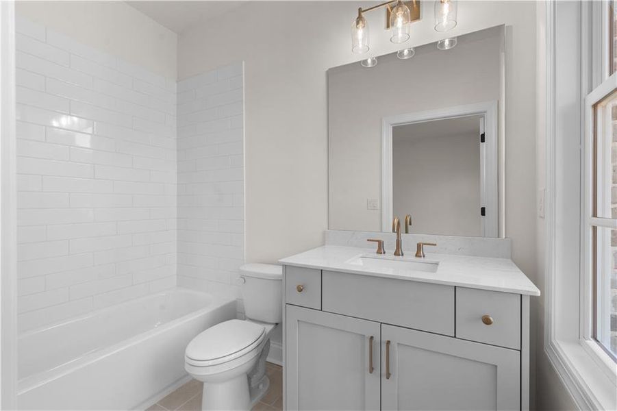 Furnished interior view inside a new home in , Johns Creek (Image 8).