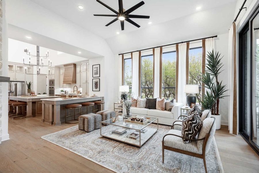 Representative Family Room - some options shown