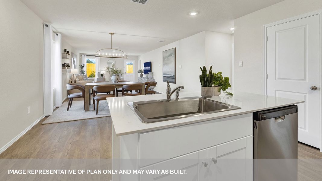 Furnished interior view inside a new home in Spring Valley, New Braunfels (Image 13).