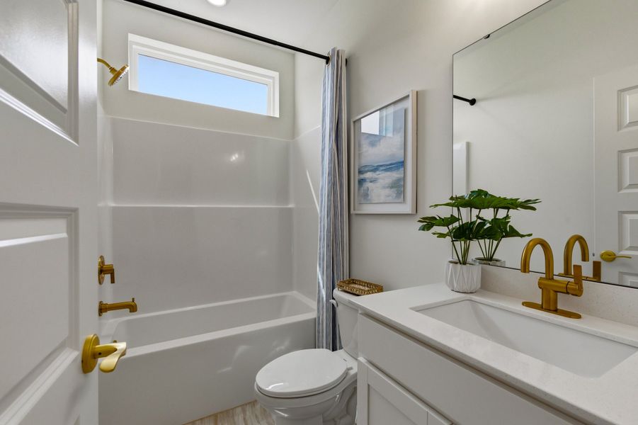 Representative furnished interior of a home built from the Leyland by Beazer Homes in Marshfield, Longs (Image 14).