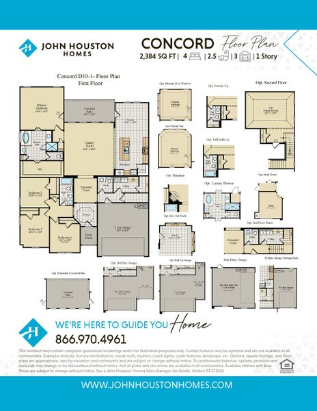 2D floor plan layout for the Concord by John Houston Homes in Serenity Estates - 1 Acre Lots, Lorena, TX (Image 3). 2D floor plan layout for the Concord by John Houston Homes in Serenity Estates - 1 Acre Lots, Lorena, TX (Image 3).