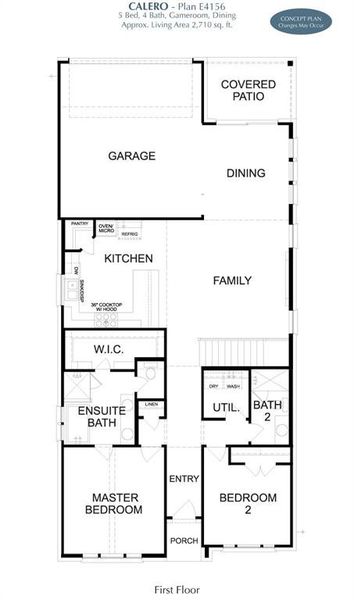 2D floor plan layout of this home in Manor 41s, Frisco, TX (Image 3). 2D floor plan layout of this home in Manor 41s, Frisco, TX (Image 3).