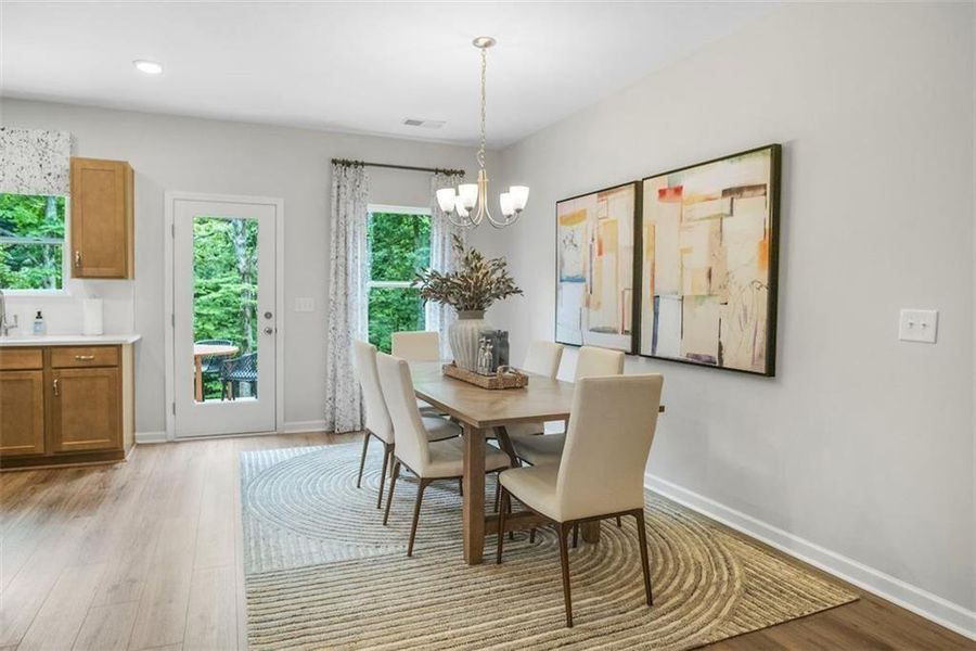 Furnished interior view inside a new home in Fuller Station, Loganville (Image 11).