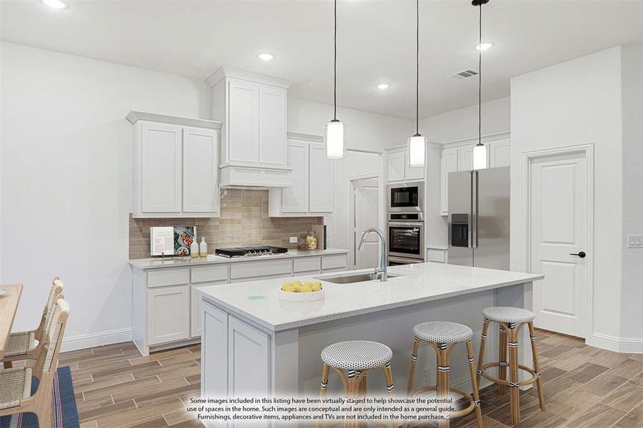 Furnished interior view inside a new home in The Oaks, Red Oak (Image 12).