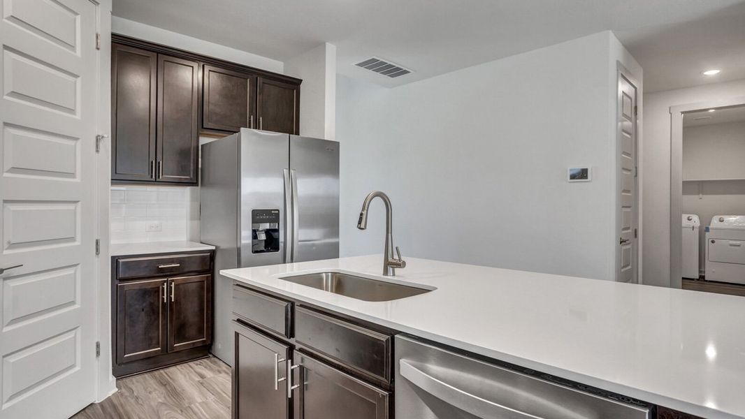 Furnished interior view inside a new home in Rosenbusch Ranch, Leander (Image 5).