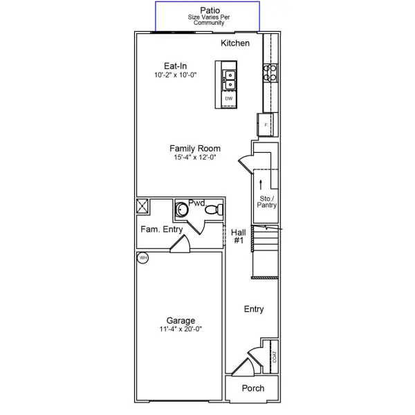 2D floor plan layout of this home in Sweetbrier, Durham, NC (Image 2). 2D floor plan layout of this home in Sweetbrier, Durham, NC (Image 2).