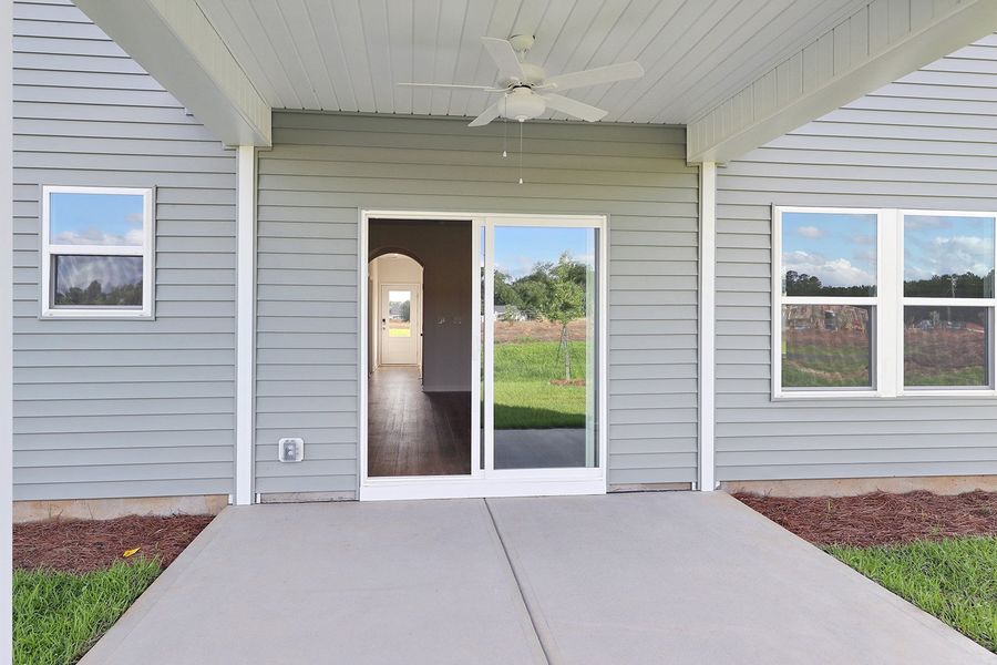 Exterior details and patio area of a home in Garden Grove, Conway (Image 31).