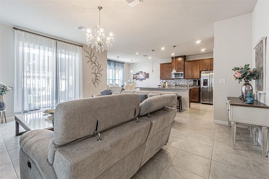 Furnished interior view inside a new home in , Spring Hill (Image 16). Furnished interior view inside a new home in , Spring Hill (Image 16).