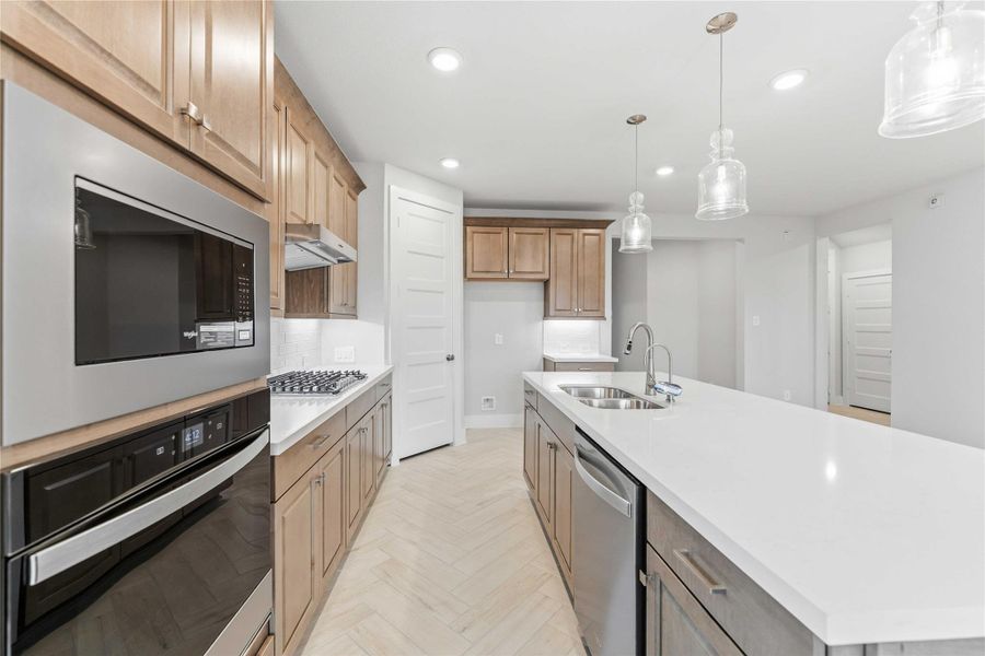 Furnished interior view inside a new home in Elyson, Katy (Image 13).