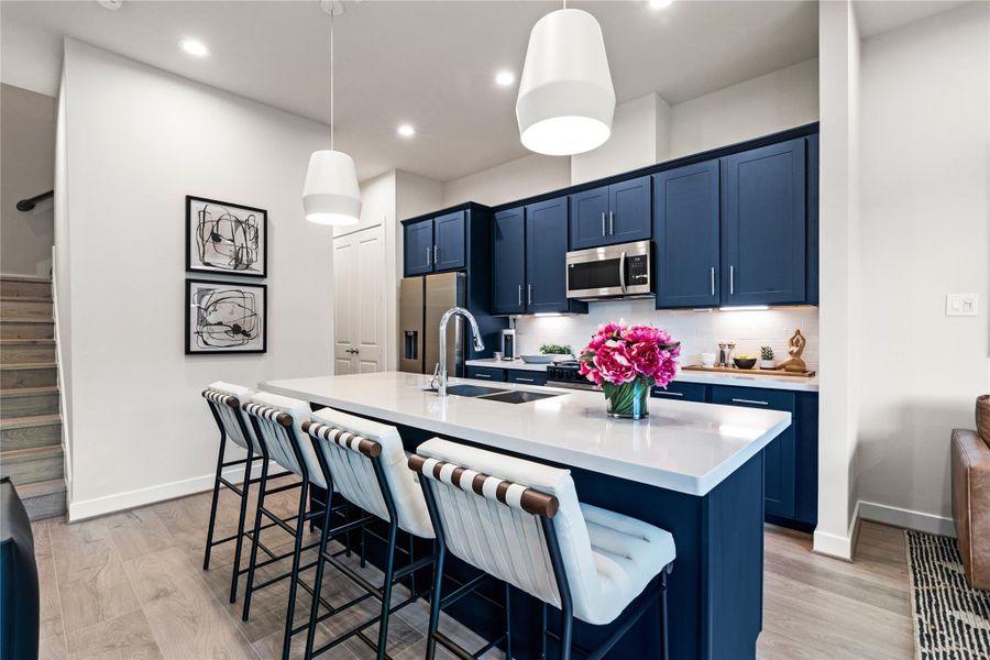 Furnished interior view inside a new home in Willowbend Point, Houston (Image 17).