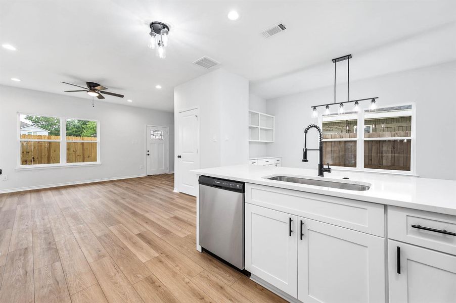 Unit B Living from Kitchen