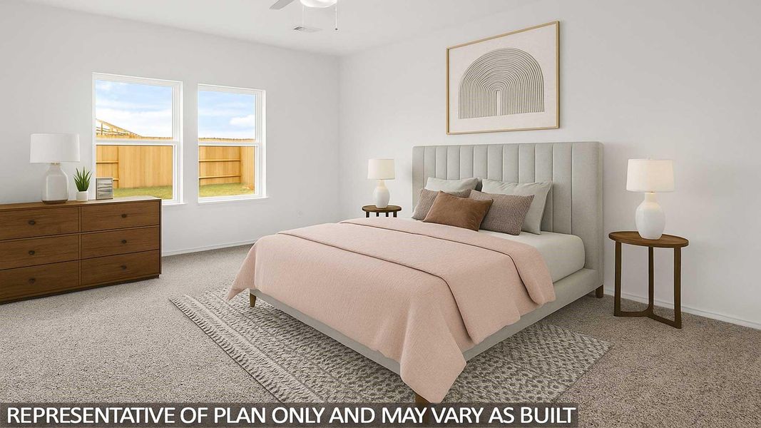 Furnished interior view inside a new home in Sunterra, Katy (Image 15).