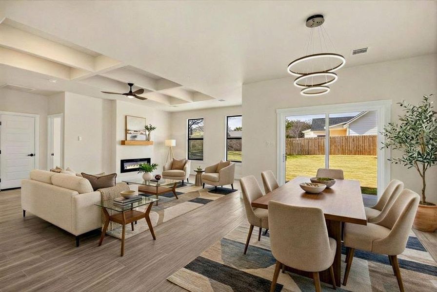 Furnished interior view inside a new home in , Granbury (Image 12).