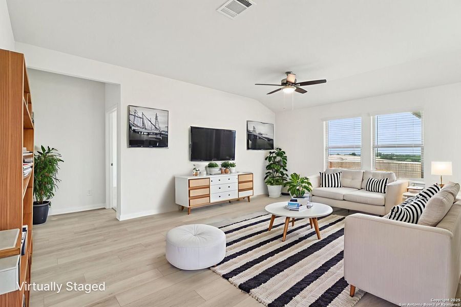 Furnished interior view inside a new home in Legendary Trails - Classic Series, Cibolo (Image 9).