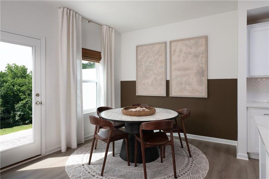 Furnished interior in a model home at Leydenview in Mableton (Image 12).