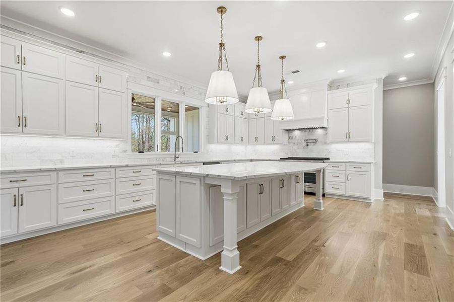 Furnished interior view inside a new home in , White (Image 10). Furnished interior view inside a new home in , White (Image 10).