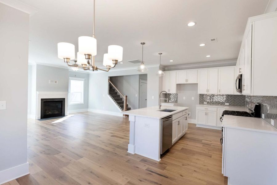 Representative furnished interior of a home built from the Austin by Caviness & Cates Communities in Bartlett Manor, Youngsville (Image 124).