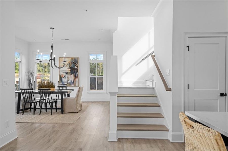 Furnished interior view inside a new home in Foxhall Residences, Douglasville GA, Douglasville (Image 16).