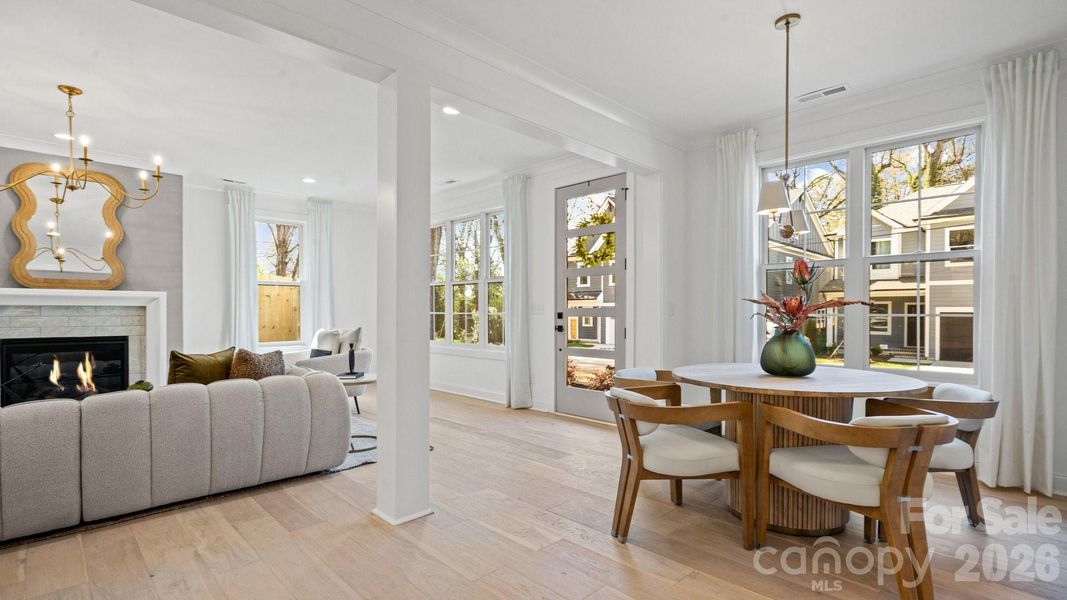 Furnished interior view inside a new home in , Charlotte (Image 12).