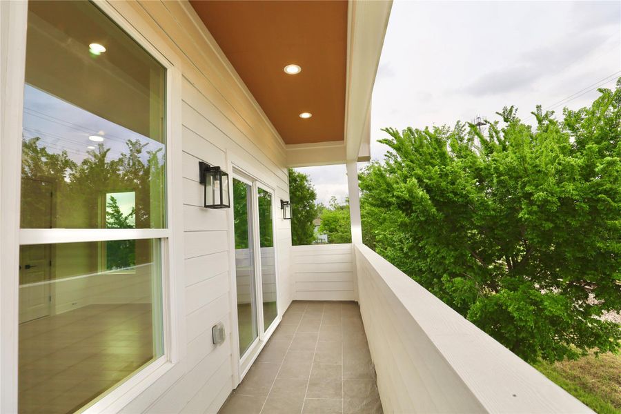 Primary private balcony with sliding door and cedar ceilings, lush mature trees around the area. Perfect to set up a patio set. Primary private balcony with sliding door and cedar ceilings, lush mature trees around the area. Perfect to set up a patio set.