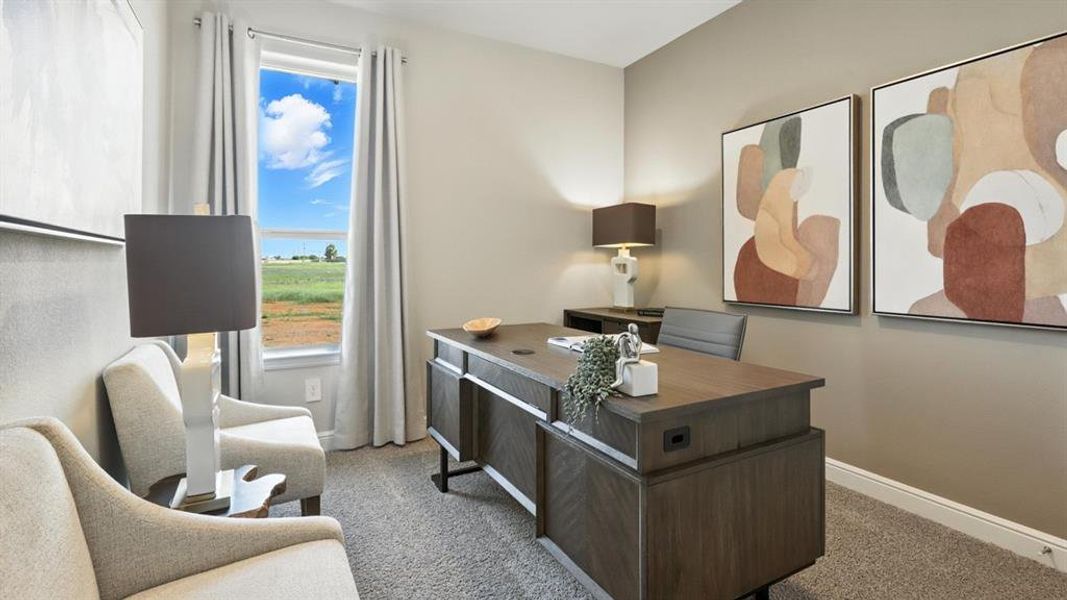 Furnished interior view inside a new home in Bella Vista, Granbury (Image 28).