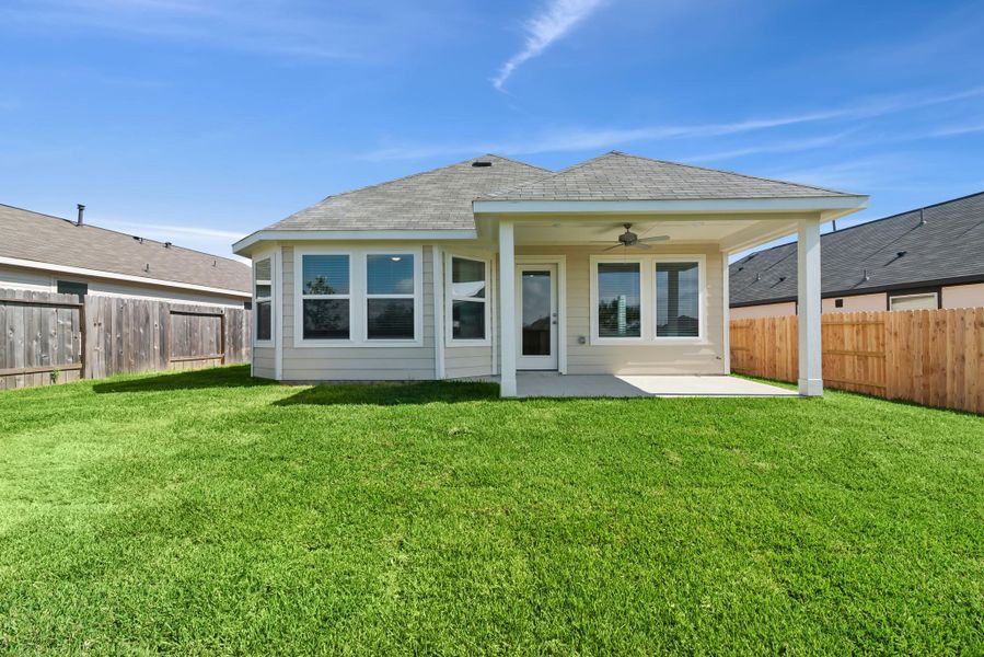 Exterior details and patio area of a home in Magnolia Ridge, Magnolia (Image 17). Exterior details and patio area of a home in Magnolia Ridge, Magnolia (Image 17).