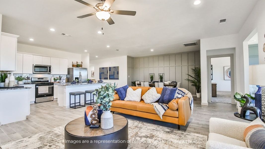 Furnished interior view inside a new home in Viridian, Lubbock (Image 17).