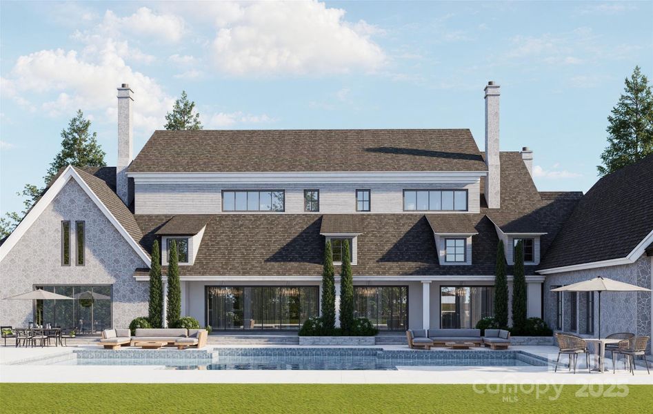 Front exterior of a new home in , Waxhaw, NC, highlighting curb appeal (Image 7).