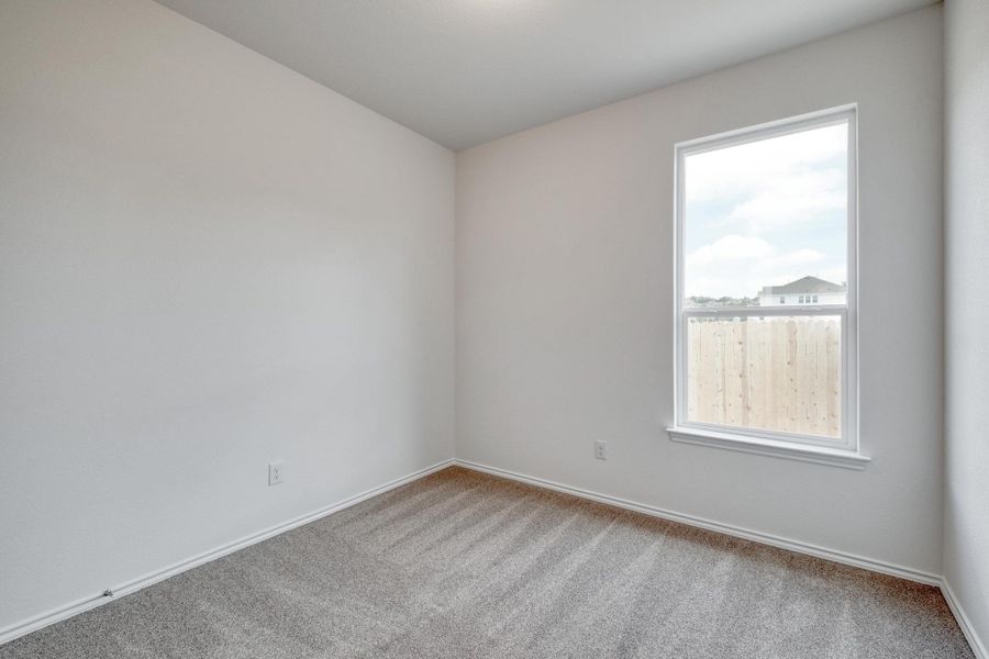 Spacious, unfurnished interior of a new home in River Bluff, Leander (Image 24). Spacious, unfurnished interior of a new home in River Bluff, Leander (Image 24).