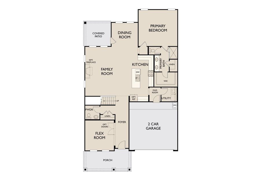 2D floor plan layout for the Dakota by Ashton Woods in Brookshire at Legacy Hills-50s, Celina, TX (Image 6). 2D floor plan layout for the Dakota by Ashton Woods in Brookshire at Legacy Hills-50s, Celina, TX (Image 6).
