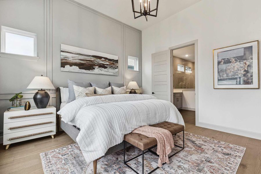 Representative furnished interior of a home built from the The Jacksboro by David Weekley Homes in La Cima, San Marcos (Image 3).