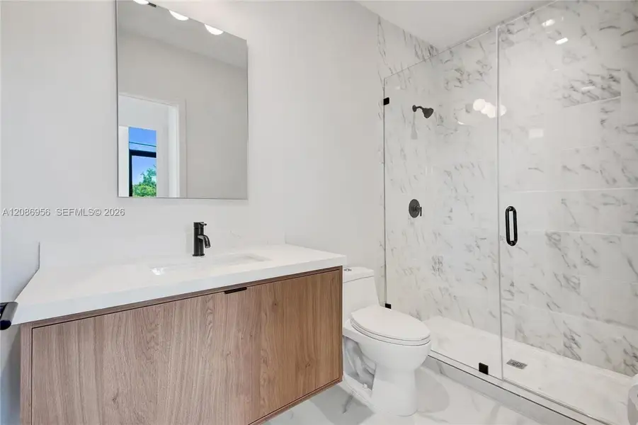 Furnished interior view inside a new home in , Miami (Image 12).