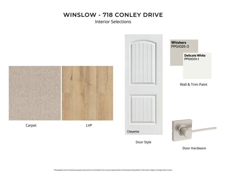 Sample of building materials used in homes in Governor’s Preserve, Canton (Image 5).
