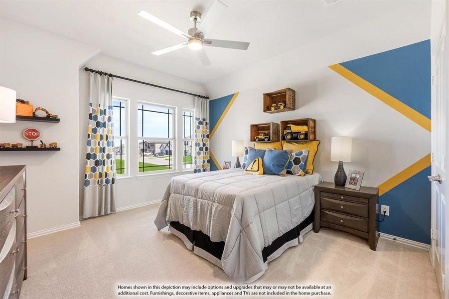 Furnished interior view inside a new home in Woodstone, Providence Village (Image 11).
