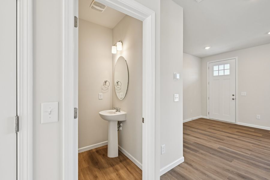 Representative furnished interior of a home built from the Watkins by Brookline Homes in The Crossing at Cramerton Mills, Gastonia (Image 12).