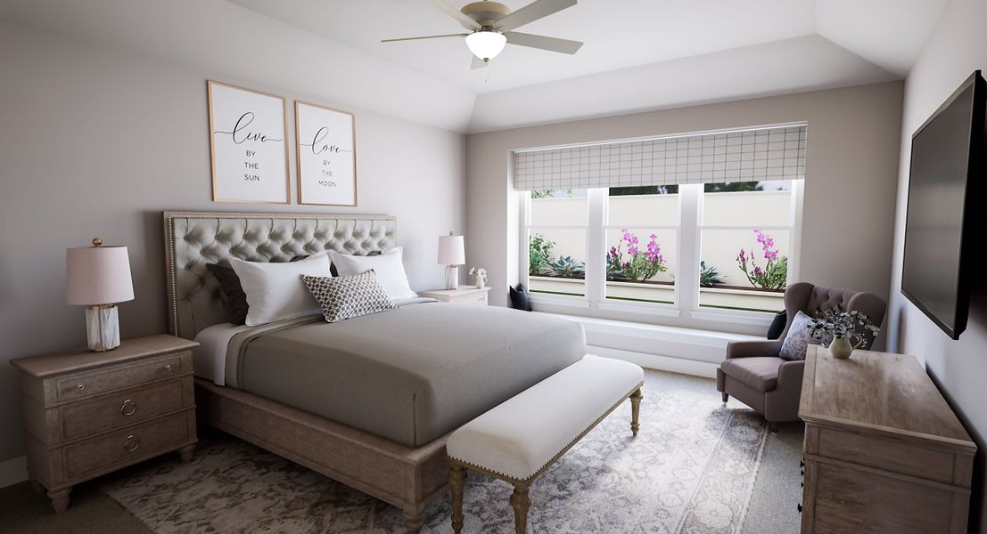 Furnished interior view inside a new home in Bridgewater, Midlothian (Image 6).