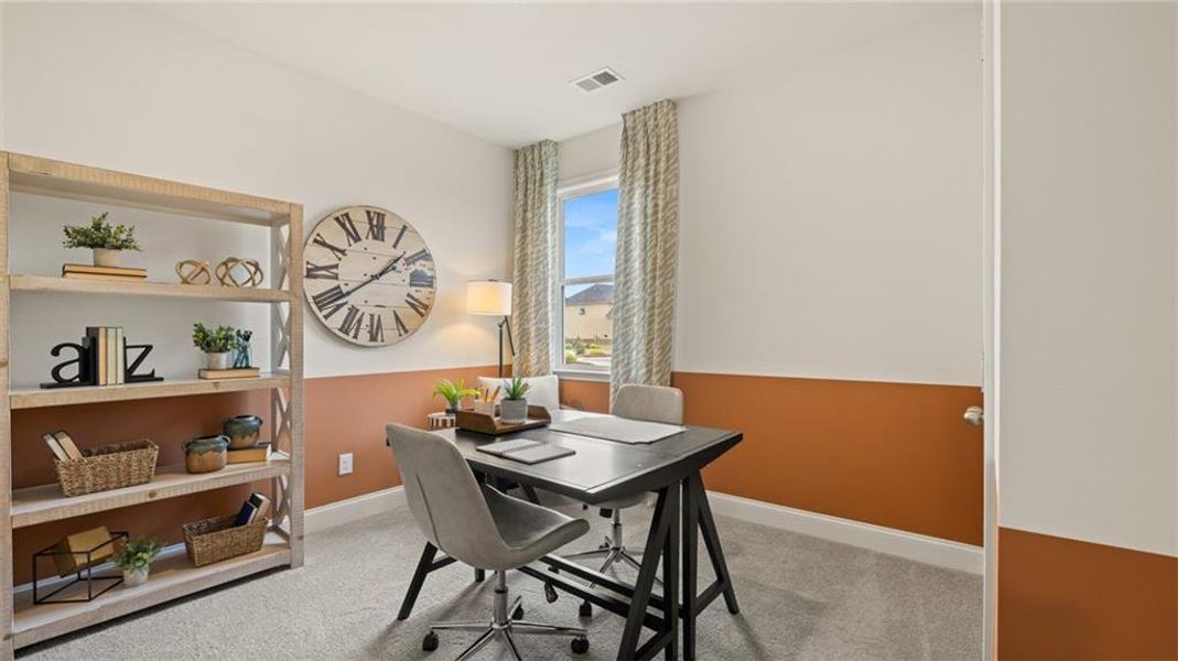 Furnished interior view inside a new home in Heritage Pointe, Senoia (Image 21).