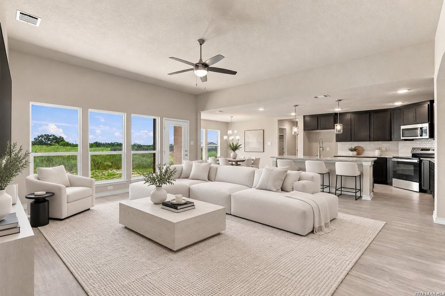 Furnished interior view inside a new home in , Poteet (Image 9).