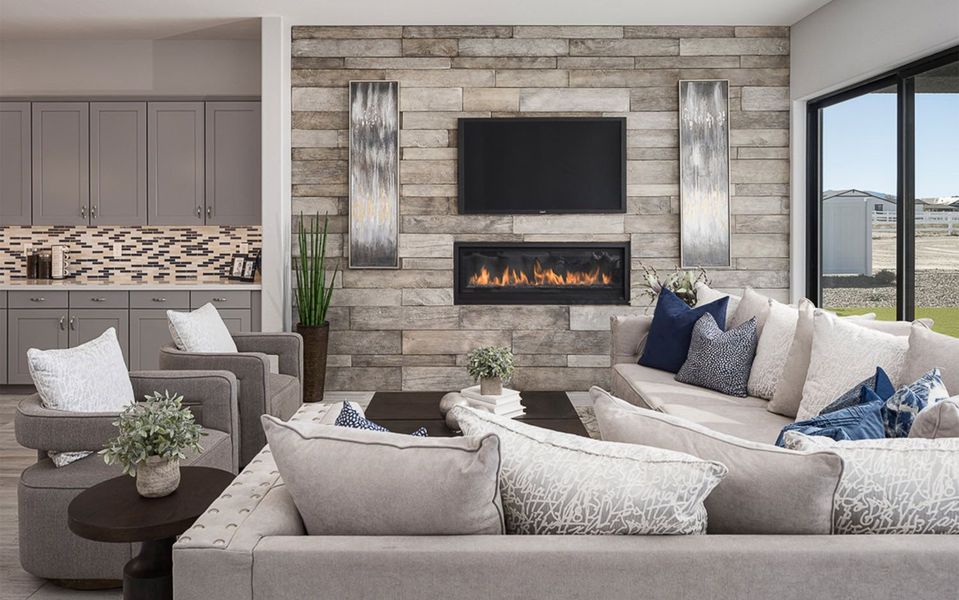Representative furnished interior of a home built from the The Woodland by CastleRock Communities in Heritage Pointe, Chino Valley (Image 8).