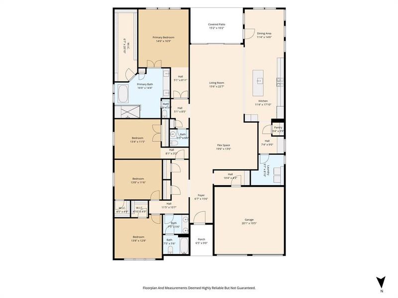 2D floor plan layout of this home in , Haslet, TX (Image 5).