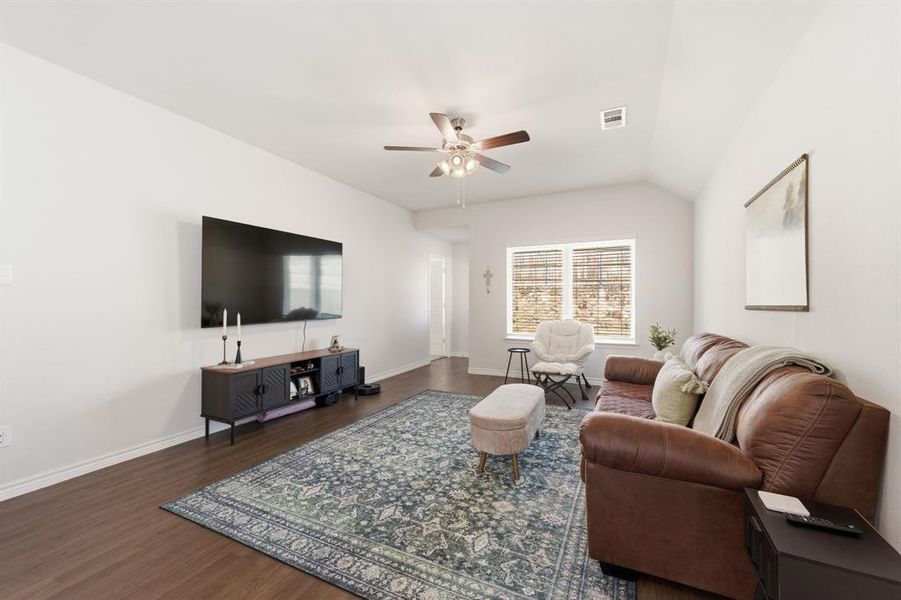 Furnished interior view inside a new home in Retreat at Fossil Creek, Fort Worth (Image 13).